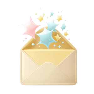 Sparkly envelope icon